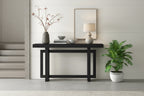 Contemporary Console Table with Wood Top, Extra Long Entryway Table for Entryway, Hallway, Living Room, Foyer, Corridor
