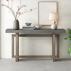 Tavolo Consolle Contemporaneo con Piano in Legno, Tavolo da Ingresso Extra Lungo per Ingresso, Corridoio, Soggiorno, Atrio, Passaggio