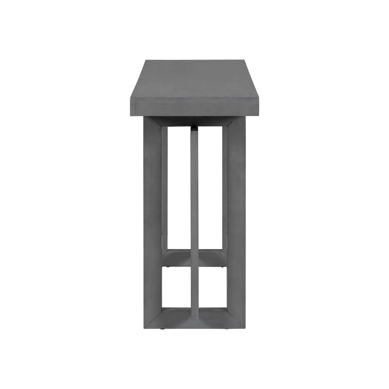 Tavolo Consolle Contemporaneo con Piano in Legno, Tavolo da Ingresso Extra Lungo per Ingresso, Corridoio, Soggiorno, Atrio, Passaggio