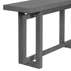 Tavolo Consolle Contemporaneo con Piano in Legno, Tavolo da Ingresso Extra Lungo per Ingresso, Corridoio, Soggiorno, Atrio, Passaggio