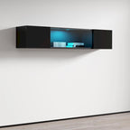 Mobile TV sospeso, contemporaneo, con finitura lucida e opaca