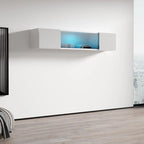 Mobile TV sospeso, contemporaneo, con finitura lucida e opaca