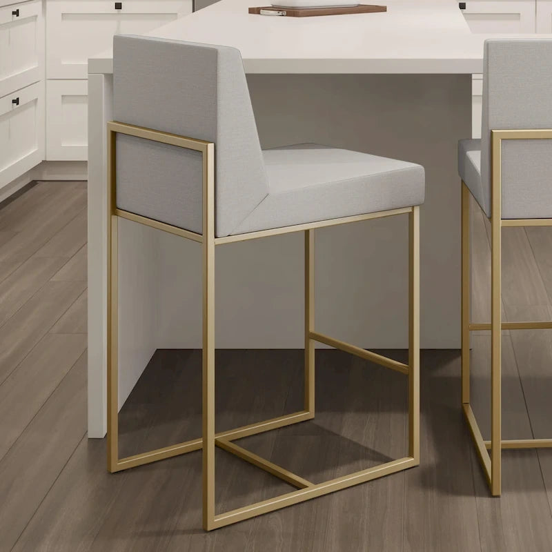 Sgabello regolabile da banco e da bar, design moderno con struttura in metallo