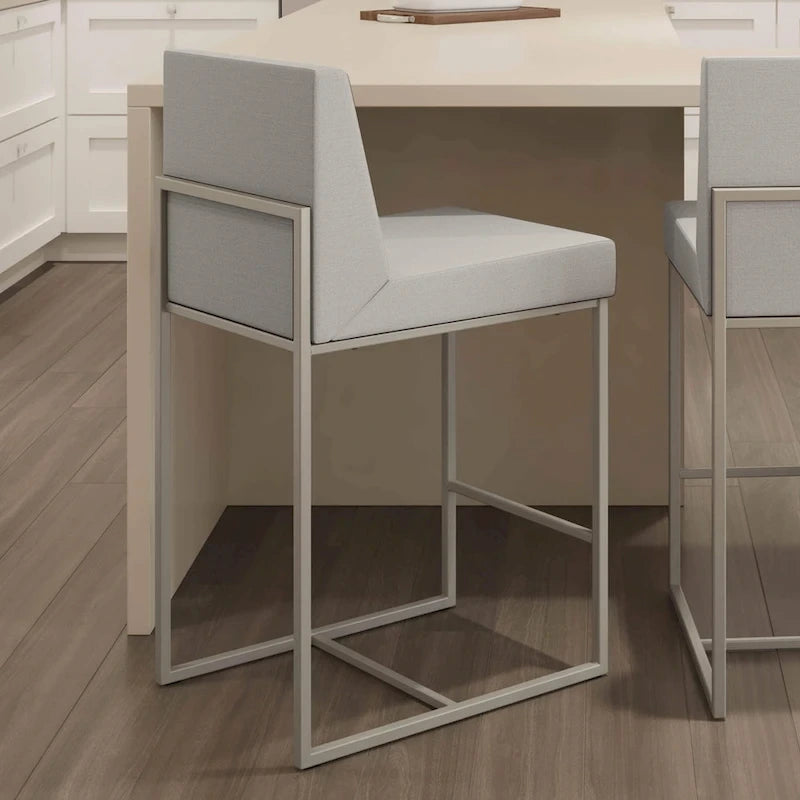 Sgabello regolabile da banco e da bar, design moderno con struttura in metallo