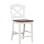 Sgabello da bancone Transitional X-Back in caramello biscotto