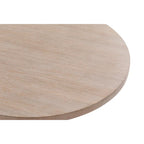 Tavolino rotondo con gambe a croce Farmhouse, finitura grigio vintage, base a cavalletto