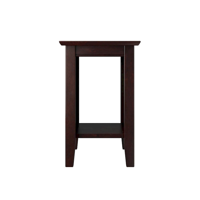 Tavolino/Comodino con Design Beadboard in Legno Massello Ecologico