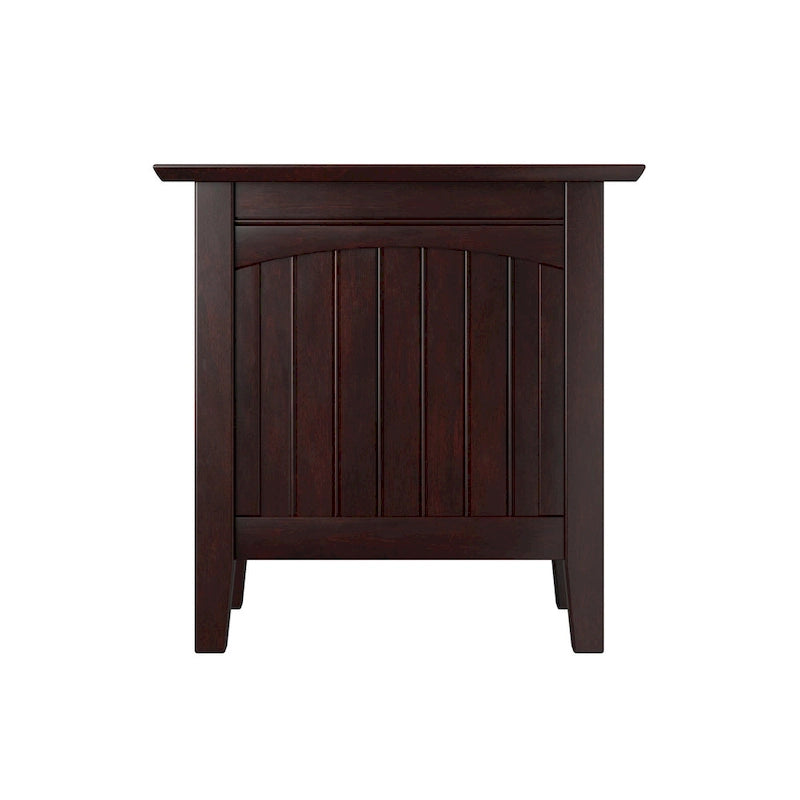 Tavolino/Comodino con Design Beadboard in Legno Massello Ecologico