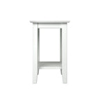 Tavolino/Comodino con Design Beadboard in Legno Massello Ecologico