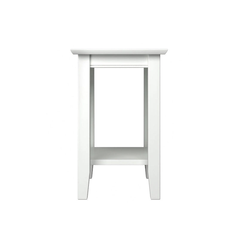 Tavolino/Comodino con Design Beadboard in Legno Massello Ecologico