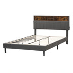 Letto a piattaforma imbottito Queen Size