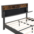 Letto a piattaforma imbottito Queen Size