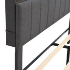 Letto a piattaforma imbottito Queen Size