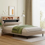 Letto a piattaforma imbottito Queen Size