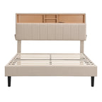 Letto a piattaforma imbottito Queen Size