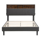 Letto a piattaforma imbottito Queen Size