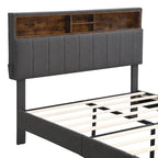 Letto a piattaforma imbottito Queen Size