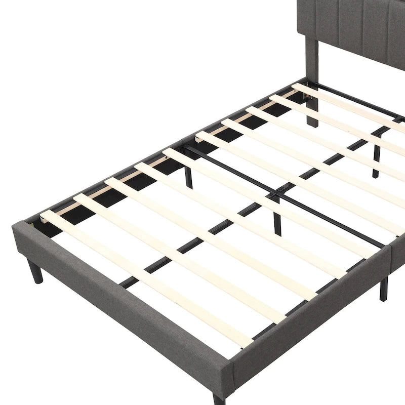 Letto a piattaforma imbottito Queen Size