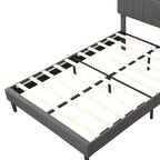 Letto a piattaforma imbottito Queen Size