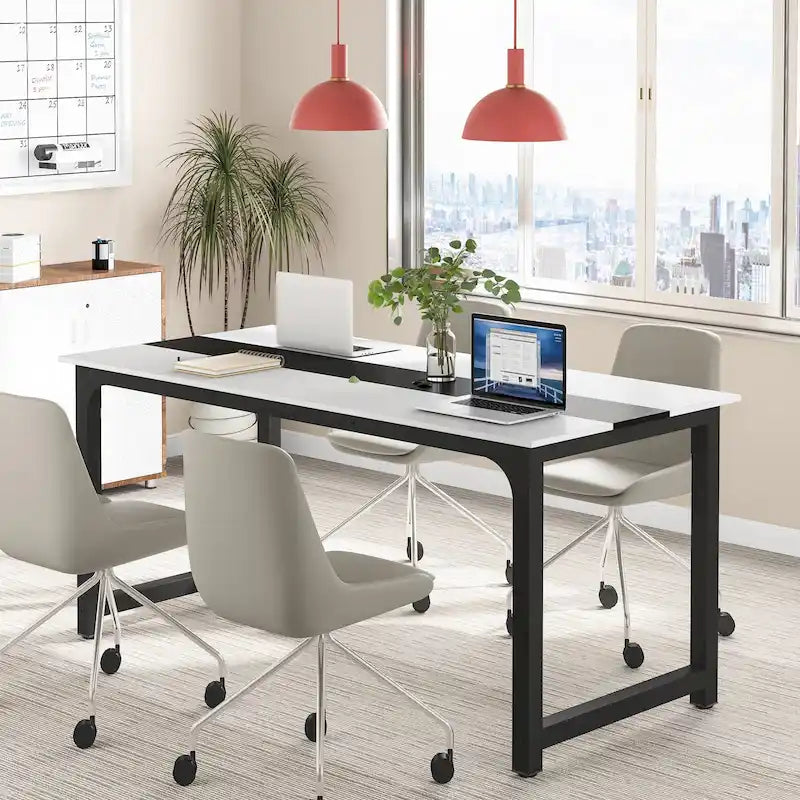 Tavolo da conferenza 70.86, tavolo riunioni con telaio in metallo stabile - 70.86L x 31W x 29H