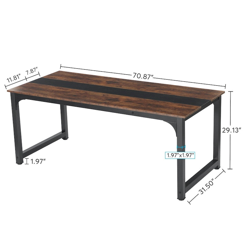 Tavolo da conferenza 70.86, tavolo riunioni con telaio in metallo stabile - 70.86L x 31W x 29H