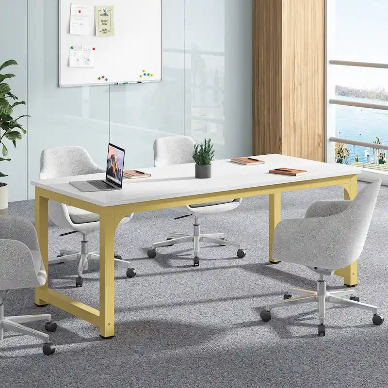 Tavolo da conferenza 70.86, tavolo riunioni con telaio in metallo stabile - 70.86L x 31W x 29H