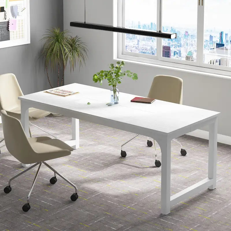 Tavolo da conferenza 70.86, tavolo riunioni con telaio in metallo stabile - 70.86L x 31W x 29H