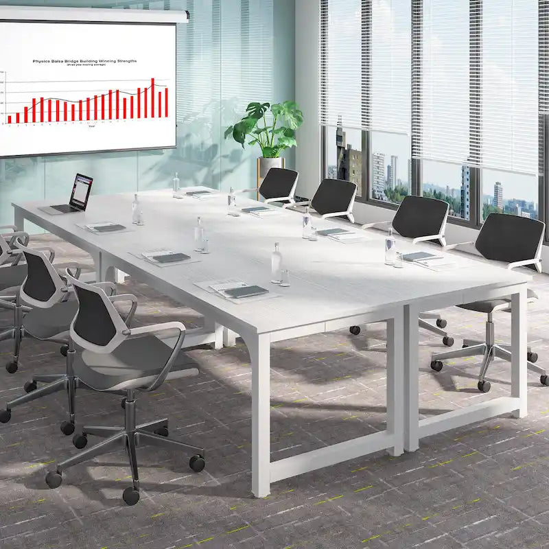 Tavolo da conferenza 70.86, tavolo riunioni con telaio in metallo stabile - 70.86L x 31W x 29H
