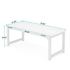 Tavolo da conferenza 70.86, tavolo riunioni con telaio in metallo stabile - 70.86L x 31W x 29H
