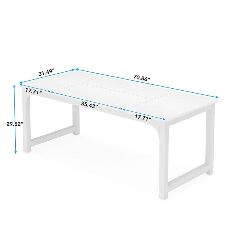 Tavolo da conferenza 70.86, tavolo riunioni con telaio in metallo stabile - 70.86L x 31W x 29H