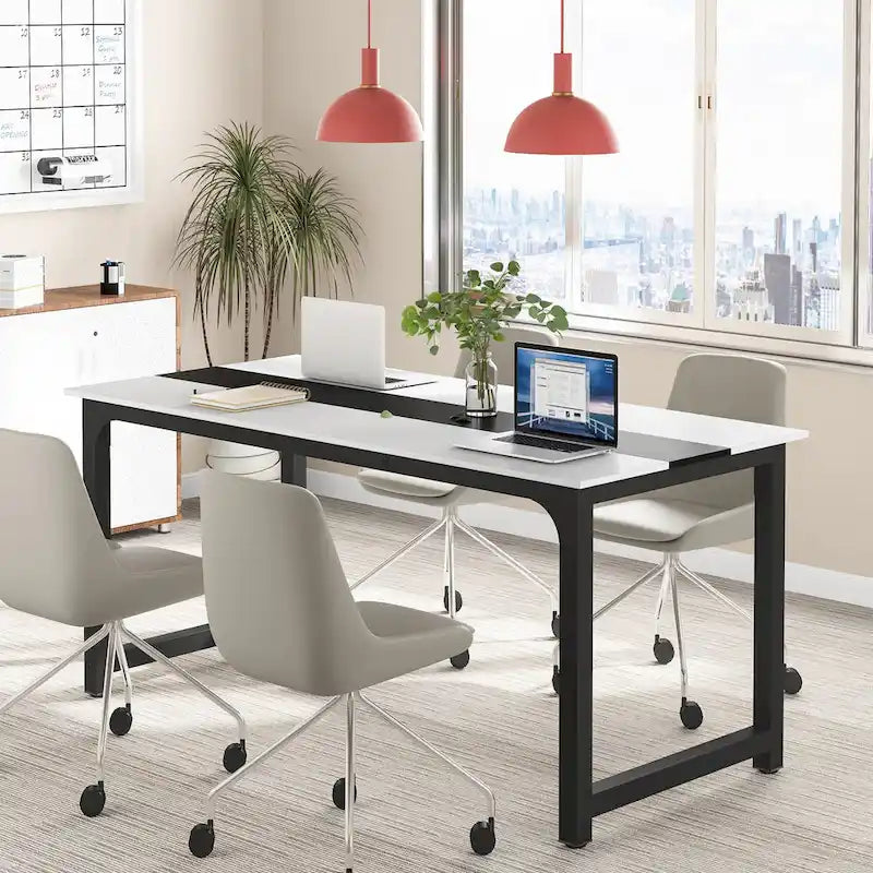 Tavolo da conferenza 70.86, tavolo riunioni con telaio in metallo stabile - 70.86L x 31W x 29H