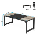 Tavolo da conferenza 70.86, tavolo riunioni con telaio in metallo stabile - 70.86L x 31W x 29H