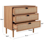 Cassettiera a 3 cassetti per camera da letto, organizer moderno