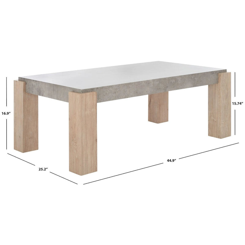 Tavolino Moderno 45x25x17 Pollici per Soggiorno, Stile Contemporaneo