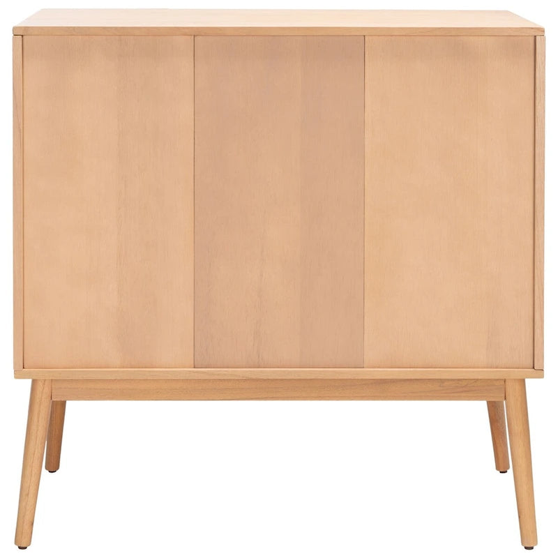 Cassettiera Mid-Century Modern in Rattan a 3 Cassetti, Comò da Camera da Letto 36x18x36 Pollici