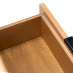 Cassettiera Mid-Century Modern in Rattan a 3 Cassetti, Comò da Camera da Letto 36x18x36 Pollici