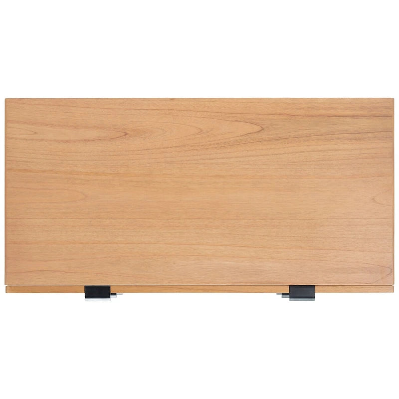 Cassettiera Mid-Century Modern in Rattan a 3 Cassetti, Comò da Camera da Letto 36x18x36 Pollici