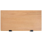 Cassettiera Mid-Century Modern in Rattan a 3 Cassetti, Comò da Camera da Letto 36x18x36 Pollici
