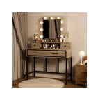 Tocador da trucco con specchio LED Hollywood a 3 colori dimmerabile e vano portaoggetti