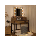 Tocador da trucco con specchio LED Hollywood a 3 colori dimmerabile e vano portaoggetti