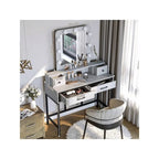 Tocador da trucco con specchio LED Hollywood a 3 colori dimmerabile e vano portaoggetti