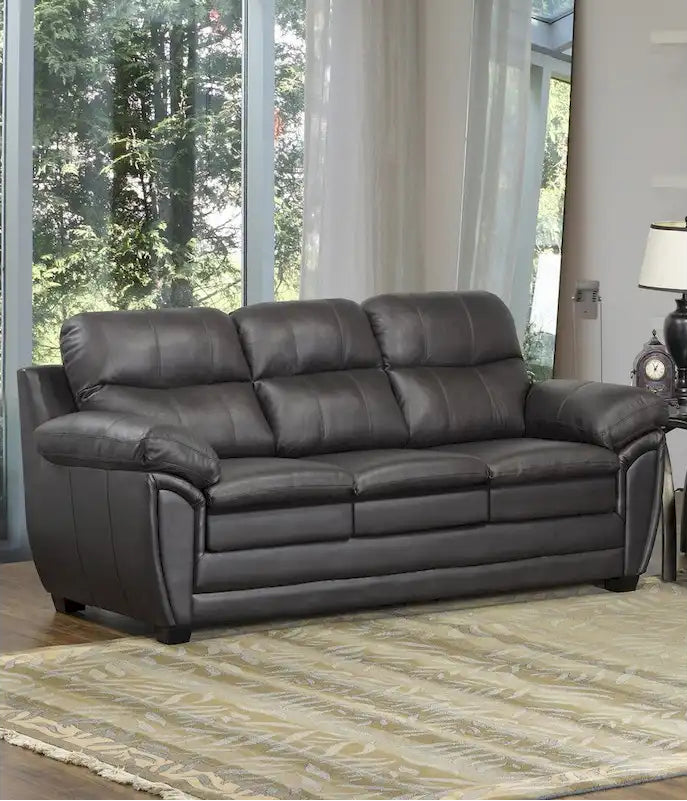 Upton Premium Brown Top Grain Leather Sofa