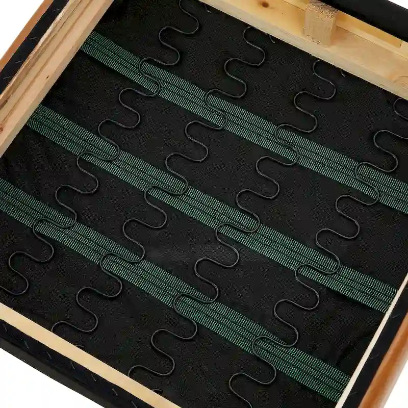 Poltrona d'accento moderna di metà secolo in similpelle PU con struttura in legno di noce