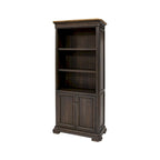 Libreria Direzionale con Ante, Completamente Assemblata, Marrone - 36L x 78A x 14P