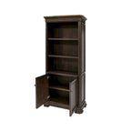 Libreria Direzionale con Ante, Completamente Assemblata, Marrone - 36L x 78A x 14P
