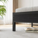 Base letto Queen/Full/Twin con testiera contenitore e stazione di ricarica, senza rumore