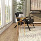 Tavolino d'appoggio/laterale con vassoio in alluminio su base a treppiede - Oro, Argento o Nero - Roche River Decor